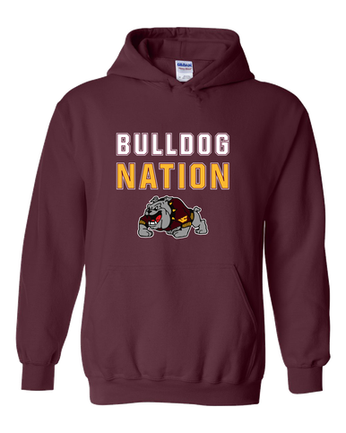 West Covina Bulldogs Design 2 Nation #2 Men's Hoodie