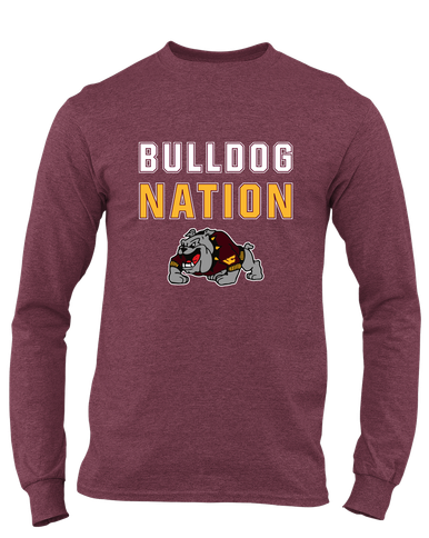 West Covina Bulldogs Design 2 Nation #2 Men's LS T-Shirt