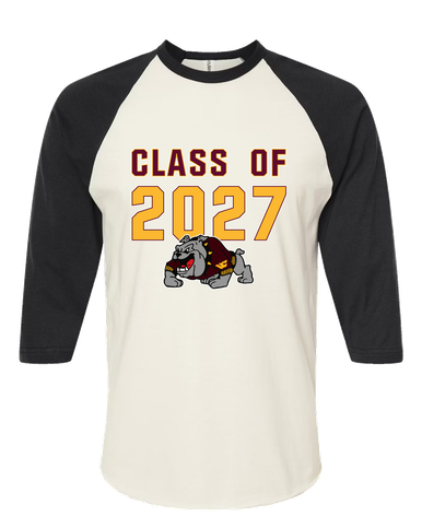 West Covina Bulldogs Design 2 Class of 2027 Men's Baseball T-Shirt
