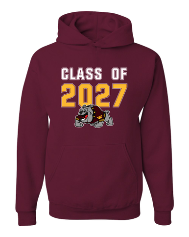 West Covina Bulldogs Design 2 Class of 2027 Men's Premium Hoodie