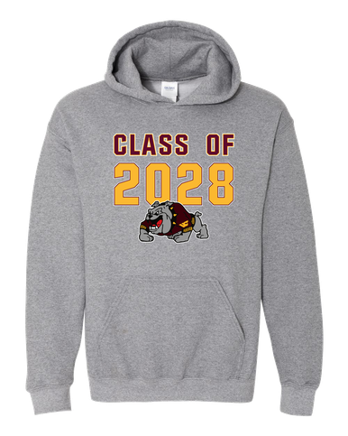 West Covina Bulldogs Design 2 Class of 2028 Men's Hoodie