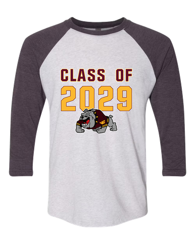 West Covina Bulldogs Design 2 Class of 2029 Men's Baseball T-Shirt