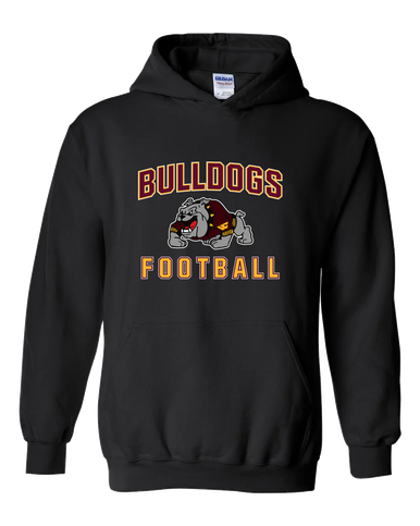 West Covina Bulldogs Design 2 Football #1 Men's Hoodie