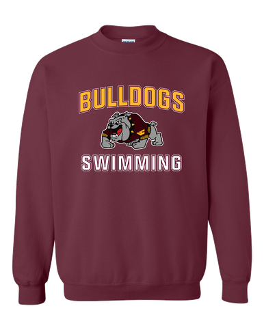 West Covina Bulldogs Design 2 Swimming Men's Sweatshirt