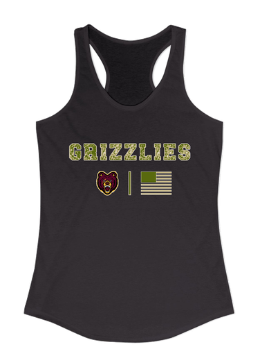 San Lorenzo Grizzlies Camo Flag Women's Tank Top