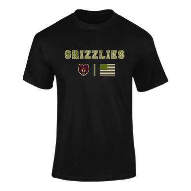 San Lorenzo Grizzlies Camo Flag Men's SS T-Shirt