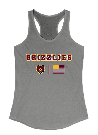 San Lorenzo Grizzlies Team Colors Flag Women's Tank Top