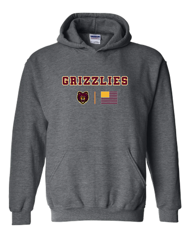 San Lorenzo Grizzlies Team Colors Flag Men's Hoodie