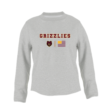 San Lorenzo Grizzlies Team Colors Flag Women's Sweatshirt