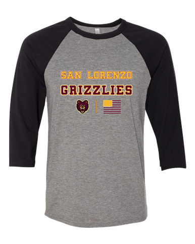 San Lorenzo Grizzlies Spirit Flag Men's Baseball T-Shirt