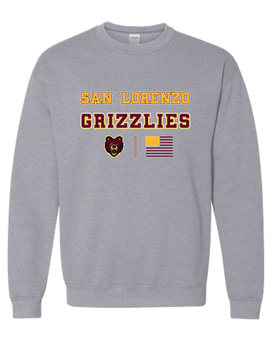 San Lorenzo Grizzlies Spirit Flag Men's Sweatshirt