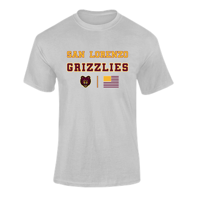 San Lorenzo Grizzlies Spirit Flag Men's SS T-Shirt