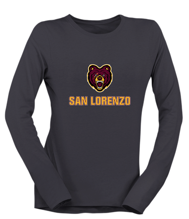 San Lorenzo Grizzlies Mascot #2 Women's Premium LS T-Shirt