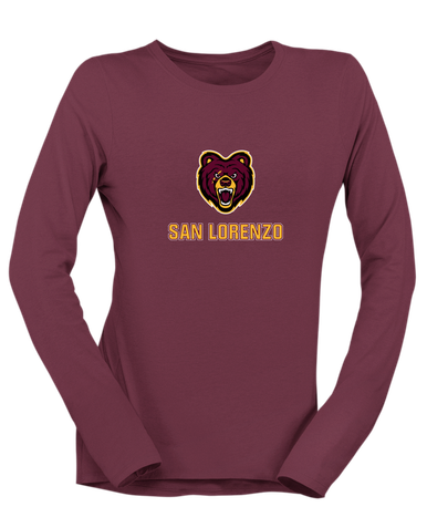 San Lorenzo Grizzlies Mascot #2 Women's LS T-Shirt