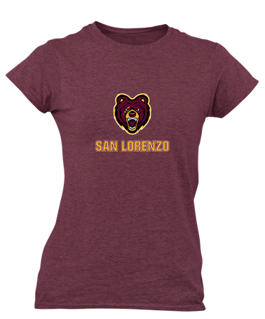 San Lorenzo Grizzlies Mascot #2 Women's Premium SS T-Shirt
