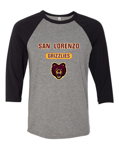 San Lorenzo Grizzlies Mascot #3 Women's Baseball T-Shirt