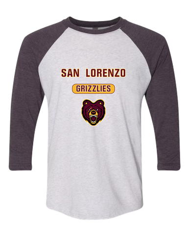San Lorenzo Grizzlies Mascot #3 Men's Baseball T-Shirt
