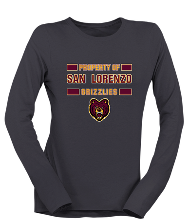 San Lorenzo Grizzlies Property Of Women's LS T-Shirt