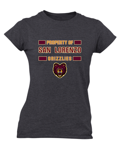 San Lorenzo Grizzlies Property Of Women's SS T-Shirt