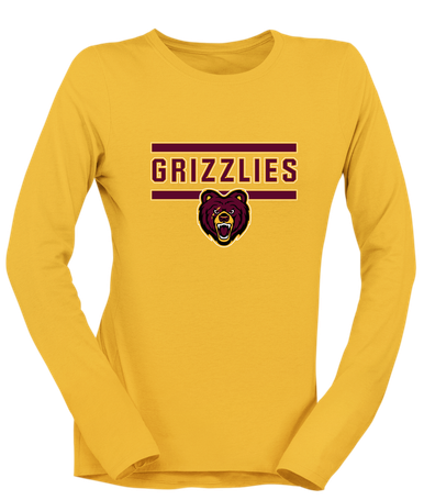 San Lorenzo Grizzlies Mascot #5 Women's LS T-Shirt