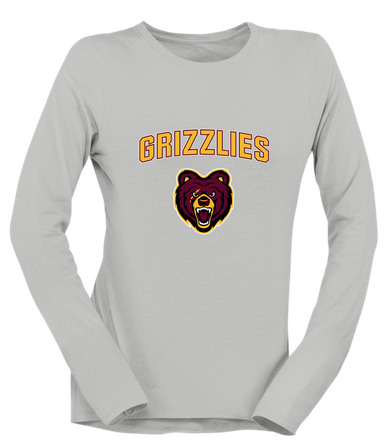 San Lorenzo Grizzlies Mascot #6 Women's Premium LS T-Shirt