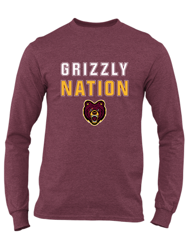 San Lorenzo Grizzlies Nation #2 Men's LS T-Shirt
