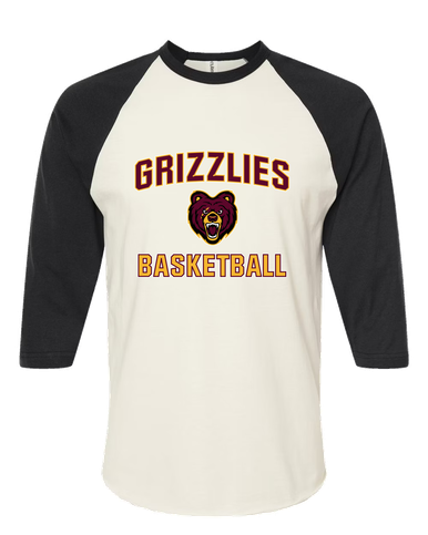 San Lorenzo Grizzlies Basketball #1 Men's Baseball T-Shirt