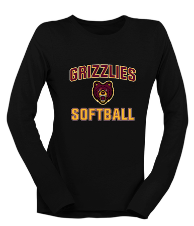 San Lorenzo Grizzlies Softball #1 Women's LS T-Shirt