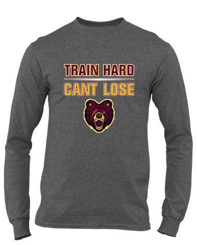 San Lorenzo Grizzlies Train Hard, Can't Lose Men's LS T-Shirt