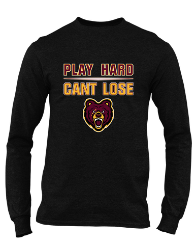 San Lorenzo Grizzlies Play Hard, Can't Lose Men's Premium LS T-Shirt