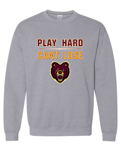 San Lorenzo Grizzlies Play Hard, Can't Lose Men's Sweatshirt