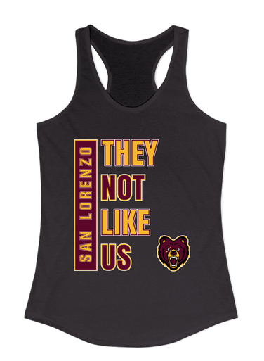 San Lorenzo Grizzlies They Not Like Us #1 Women's Tank Top