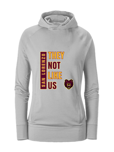 San Lorenzo Grizzlies They Not Like Us #1 Women's Hoodie