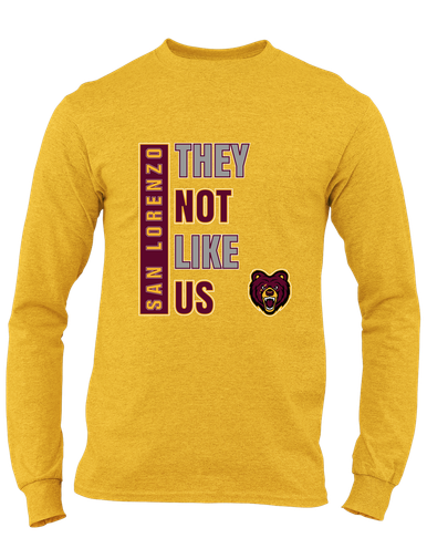 San Lorenzo Grizzlies They Not Like Us #1 Men's LS T-Shirt