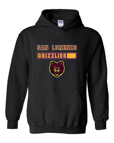 San Lorenzo Grizzlies Mascot #7 Men's Hoodie