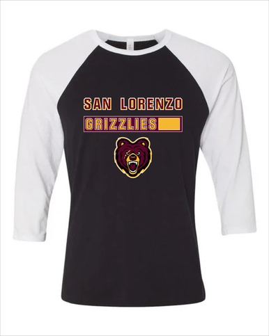 San Lorenzo Grizzlies Mascot #7 Men's Baseball T-Shirt