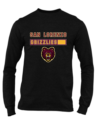 San Lorenzo Grizzlies Mascot #7 Men's Premium LS T-Shirt
