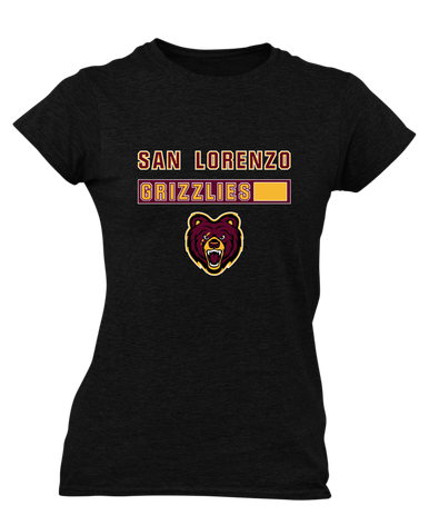 San Lorenzo Grizzlies Mascot #7 Women's SS T-Shirt