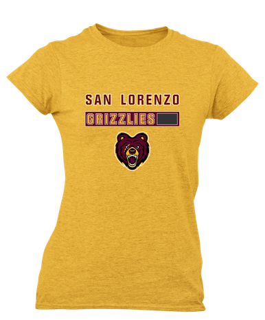 San Lorenzo Grizzlies Mascot #7 Women's Premium SS T-Shirt