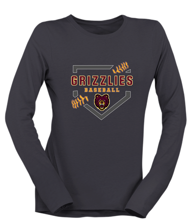 San Lorenzo Grizzlies Baseball #2 Women's Premium LS T-Shirt