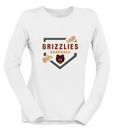 San Lorenzo Grizzlies Baseball #2 Women's LS T-Shirt