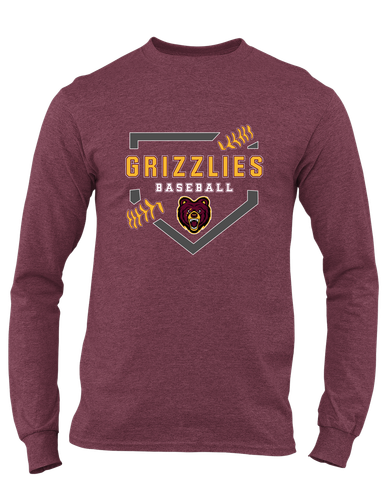 San Lorenzo Grizzlies Baseball #2 Men's LS T-Shirt