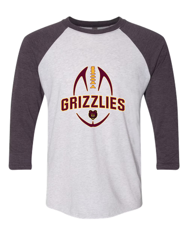 San Lorenzo Grizzlies Football #5 Women's Baseball T-Shirt