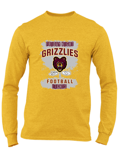 San Lorenzo Grizzlies Football #6 Men's LS T-Shirt