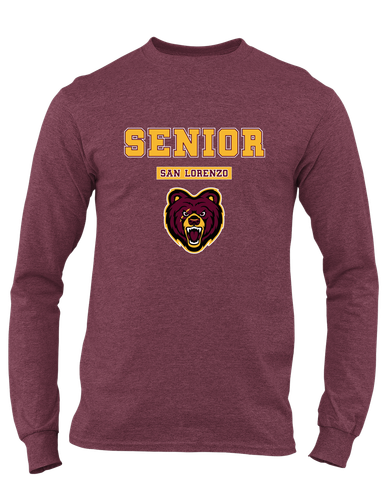 San Lorenzo Grizzlies Senior #2 Men's LS T-Shirt