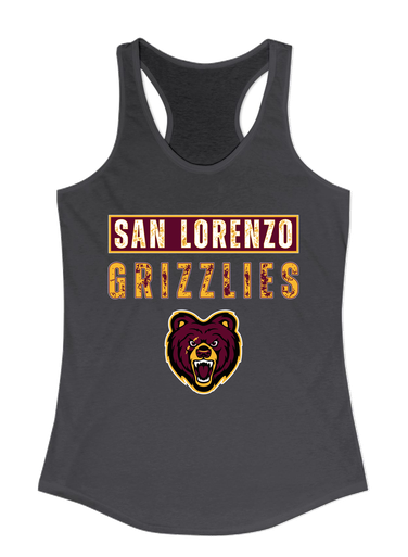 San Lorenzo Grizzlies Mascot #9 Women's Tank Top