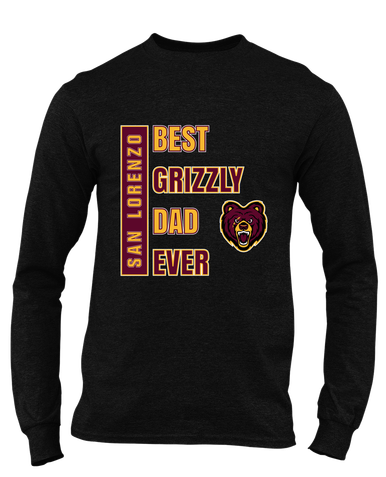San Lorenzo Grizzlies Best Grizzly Dad Men's Premium LS T-Shirt