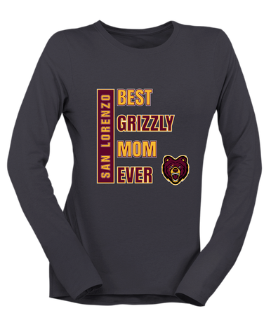 San Lorenzo Grizzlies Best Grizzly Mom Women's Premium LS T-Shirt