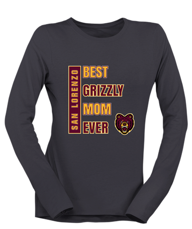 San Lorenzo Grizzlies Best Grizzly Mom Women's LS T-Shirt