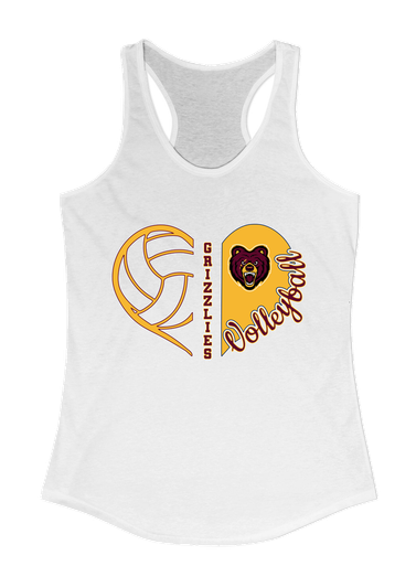 San Lorenzo Grizzlies Heart Volleyball Women's Tank Top